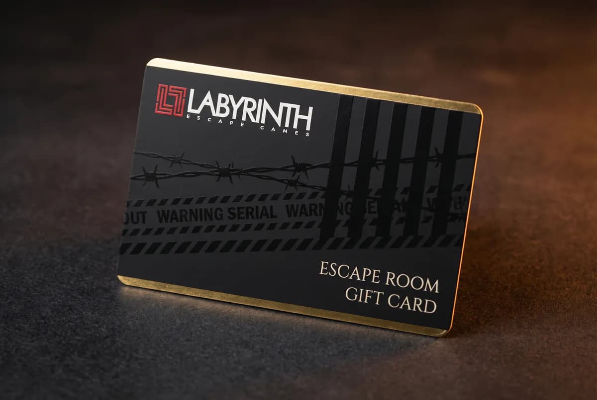 Prisoner 17 prison-break gift card design