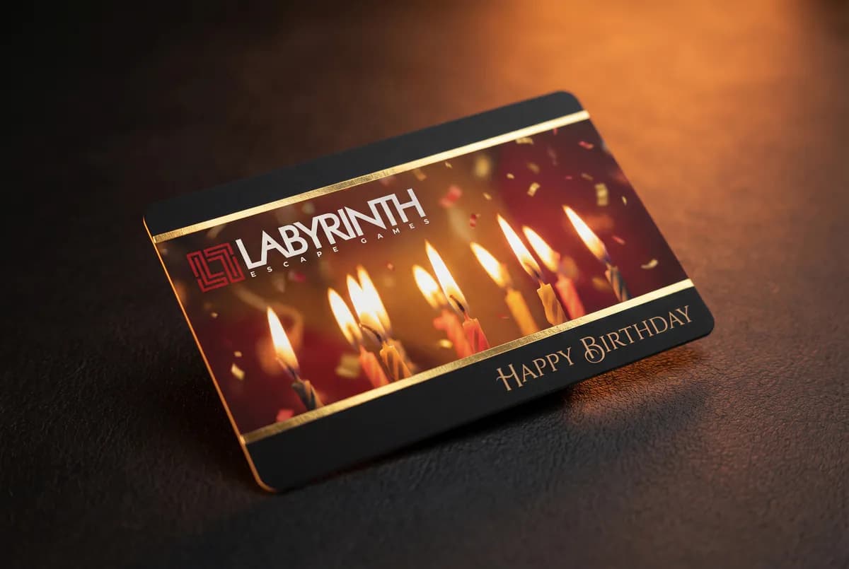 Birthday gift card design