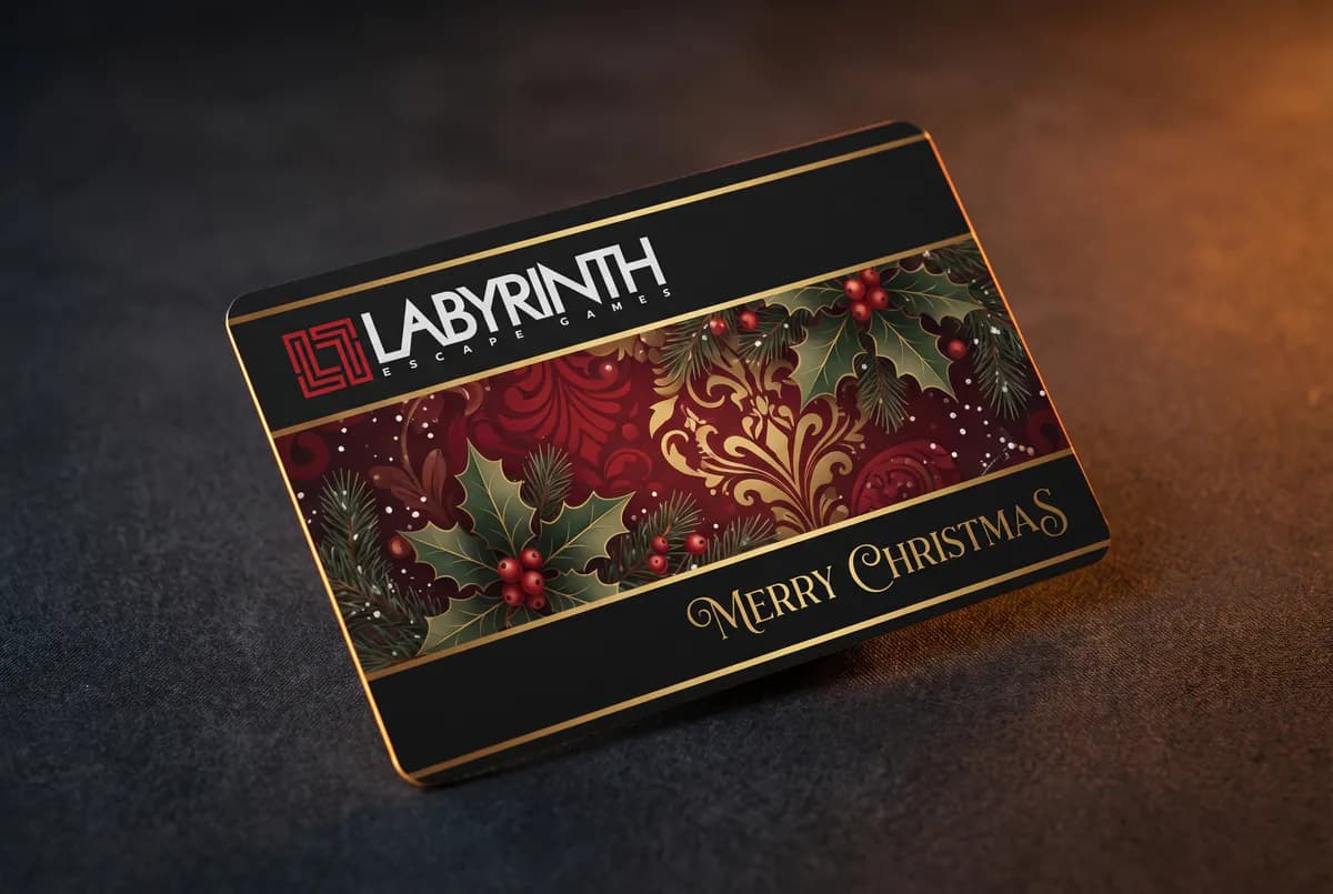 Christmas gift card design